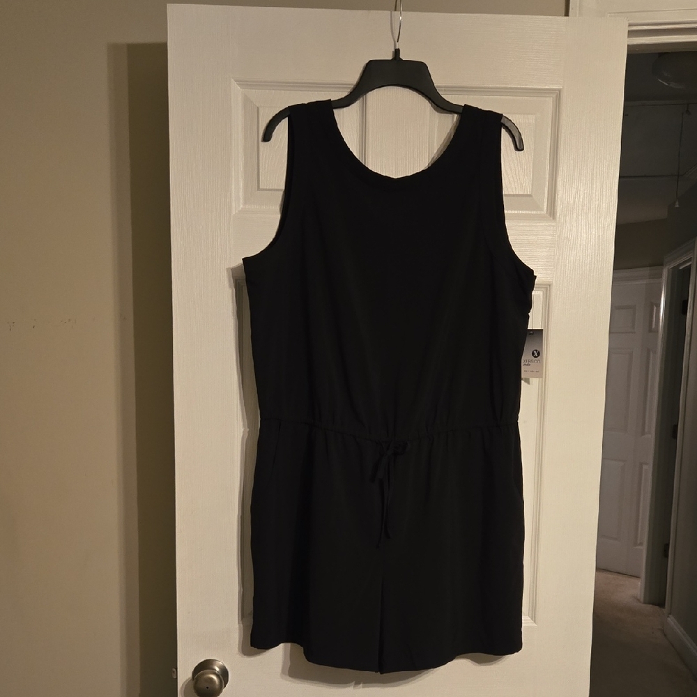 Xersion Black Activewear Romper.
